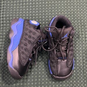 Air Jordan 14 retro size 7C Kids Black and Blue Athletic Shoes
